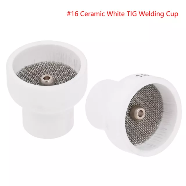 16# White Ceramic Nozzle Alumina Cup For WP9/20/17/18/26 Tig Welding TorRQ