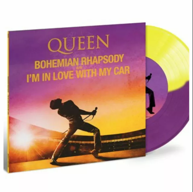 Queen Bohemian Rhapsody Single Coloured Purple Yellow Vinyl RSD 2019 New Sealed