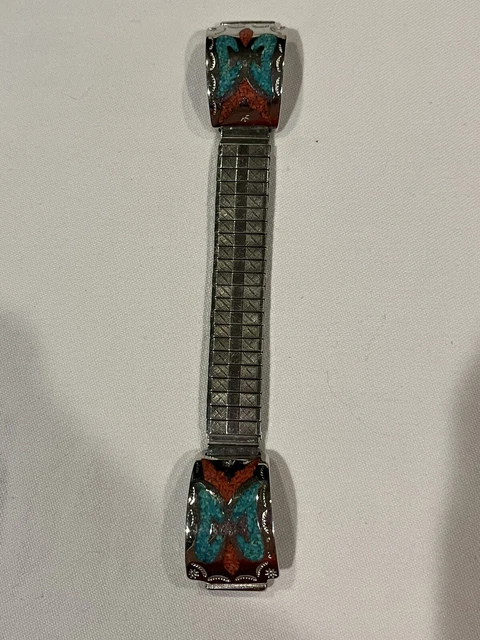 Nava Twist Silver Steel Thunderhead Eagle Watch Band