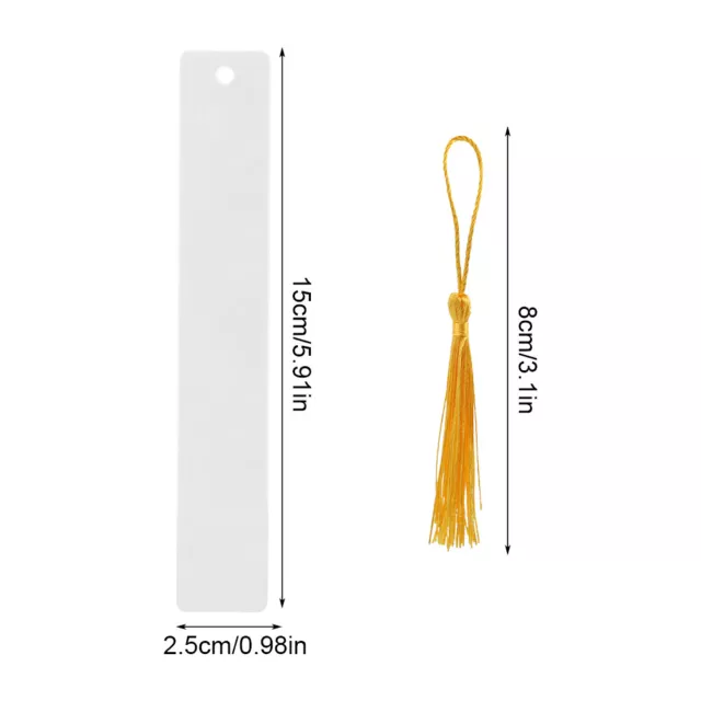 Heat Transfer Home School Blank Sublimation Bookmark DIY Colorful Tassel