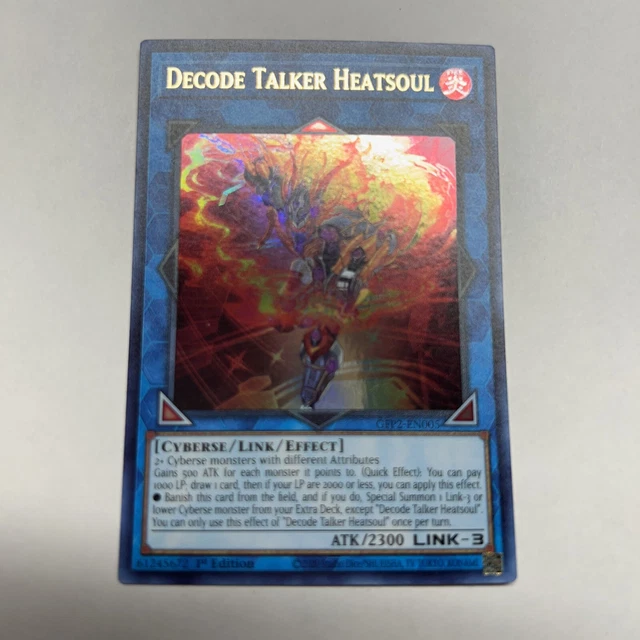 Yugioh! Decode Talker Heatsoul - GFP2-EN005 - Ultra Rare - 1st Edition Near Mint