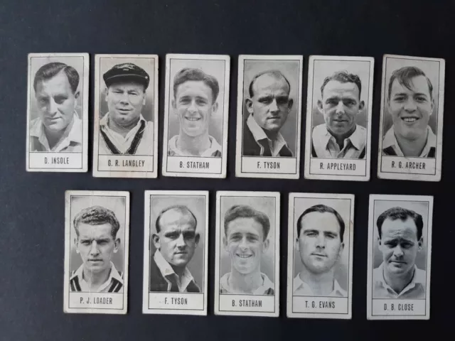 Barratt Cricket Trade Cards - Test Cricketers by E W Swanton Series A 1956