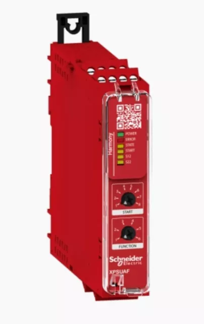 Schneider Electric XPSUAF13AP Cat.4 NC/NC 24V Modulo di Sicurezza - Rosso