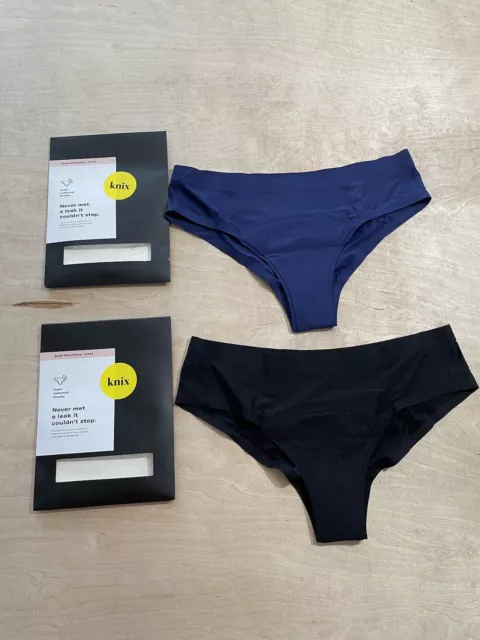 KNIX WOMENS MEDIUM absorbency Leakproof Panties Lot Of 2 cheeky Size Medium  £37.84 - PicClick UK