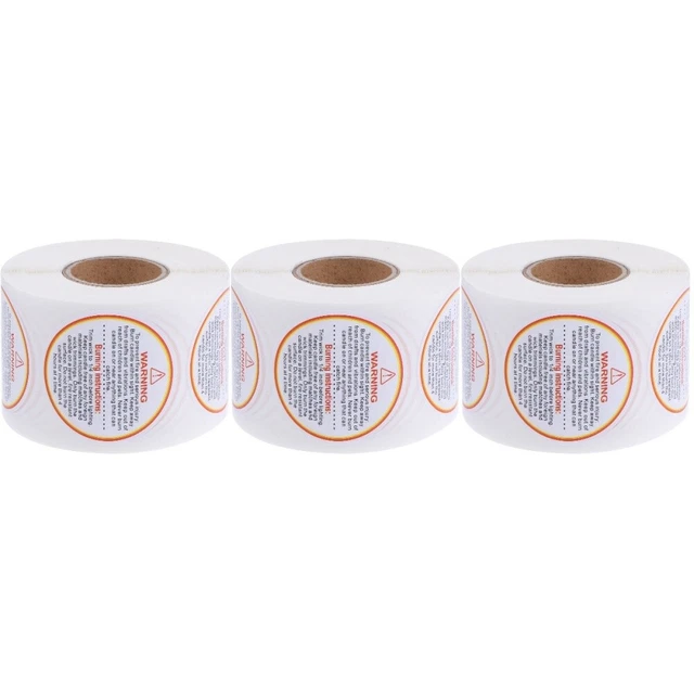 1500 Pcs Étiquettes De Cire Fondue Contenants De Cire Fondue Autocollants Ronds