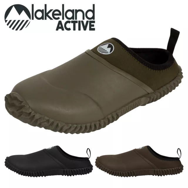 Lakeland Active Men's Appleby Garden Clogs Memory Foam Neoprene Wellie Shoe