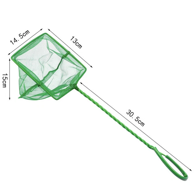 1Pc Green Aquarium Fish Tank Square Shrimp Small Betta Fish Net 3"-10" 6 Siz*UR 10