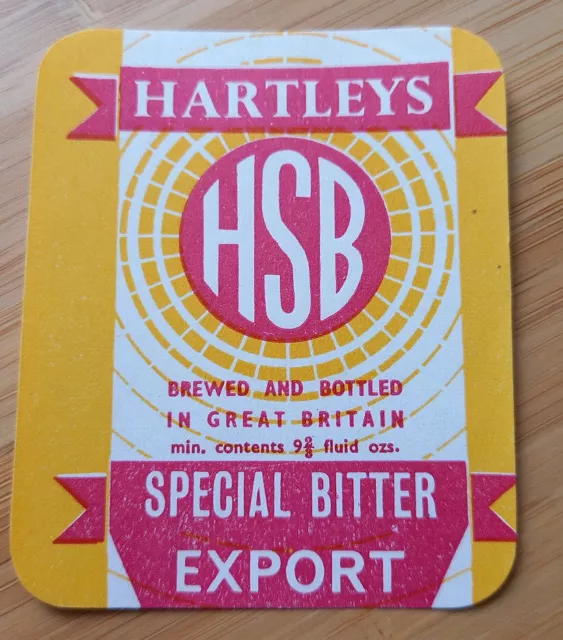 Hartleys -  Special Bitter Export - 9 2/3 Fl oz - Vintage  Beer Label