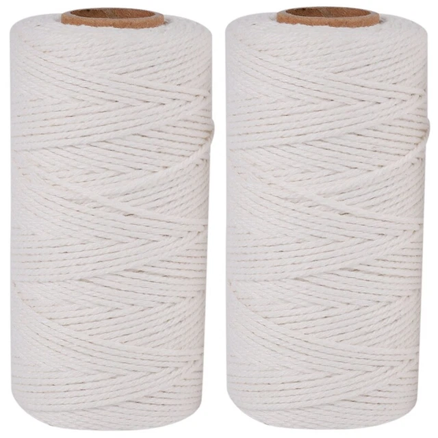 Cuerda de algodón Cable de Macramé Artesanal para Colgador de Plantas Hecho a Mano Decoración TejidoF4