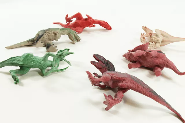 ★ ★ ★ Set 6 Teiliges - Dinosaurier Dino Raptor Dinosauria Saurus Figuren Ware 3