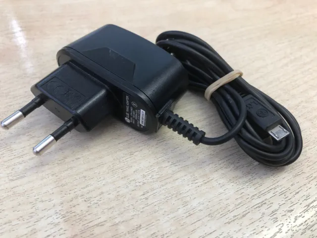 Original LG Micro USB Europa EU Ladegerät Adapter 5,1 V 0,7 A STA-U34ED
