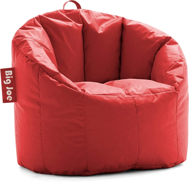 Big Joe Milano Bean Bag Chair, Red Smartmax, 2.5Ft
