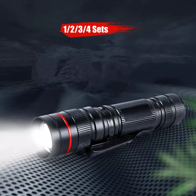 USB Rechargeable 1200000LM LED Flashlight Super Bright Box Torch Tactical Light