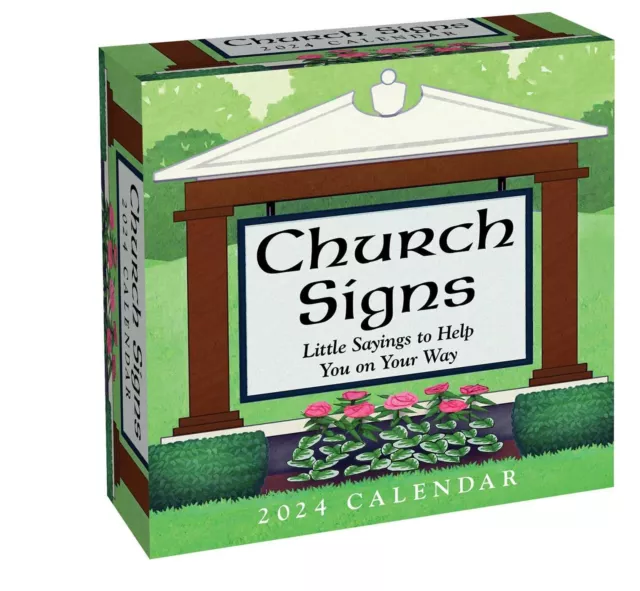 CHURCH SIGNS 2025 Daily Desk Calendar Brand New 878788 17.95