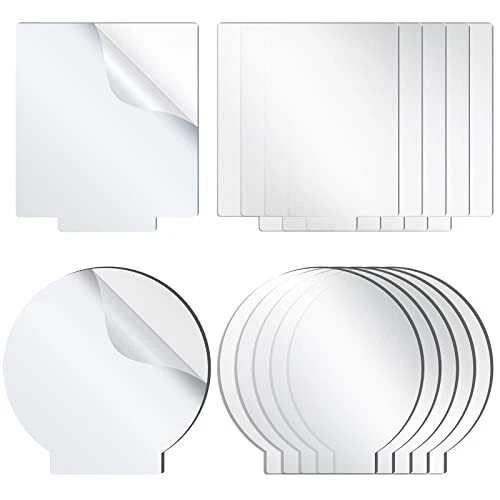 12 Pcs Acrylic Sheet Clear Cast for LED Light Base Transparent 2 mm Acrylic B...