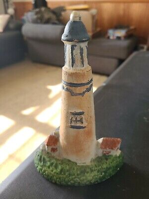 Vintage Cast Iron Lighthouse Door Stop Small Rustic