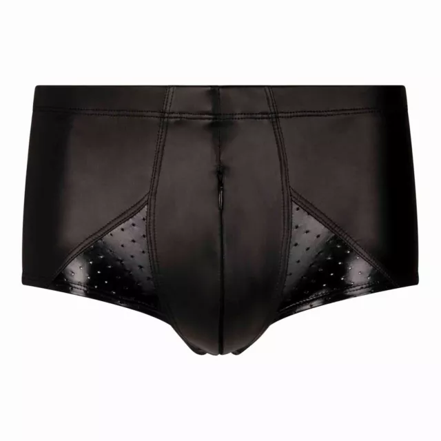 Patrice Catanzaro, David, Boxer Ajustados Glamorous para Hombre De Vinilo Negro