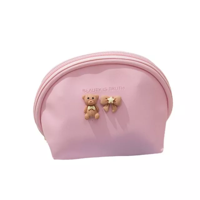 PU Coin Purse Bear Bow Lipstick Storage Bag New Mini Wallet  Women Girls