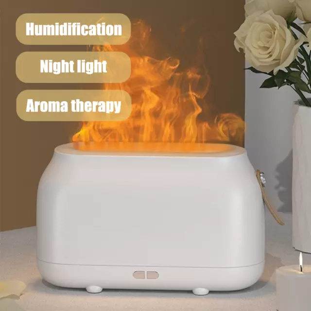 3D Flame 250ml Air Humidifier Ultrasonic Cool Mist Steam Purifier Aroma Beauty