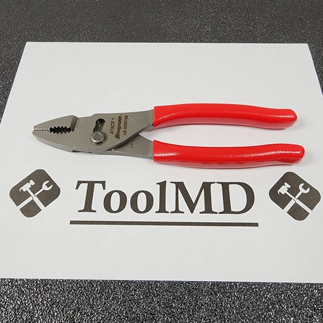Snap-on Tools USA NEW 8" RED Combination Slip Joint Pliers 47ACF