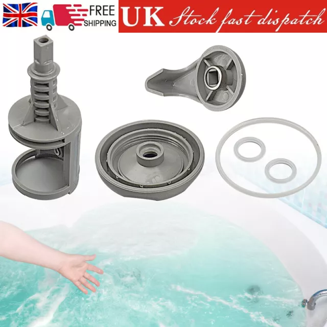 1.5/2Inch Spa Hot Tub Diverter Water Valve O-Ring Cap Stem Kit Reinforced Handle