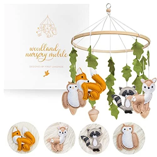 Woodland Mobile for Crib by  | Baby Nursery Mobiles | Woodland Nursery Decor |