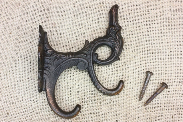 Coat Hook Clothes Tree Bath Robe Hanger Mirror Old 1900’s Rustic Copper Vintage