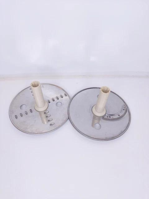 Vintage moulinex multichef 588 food processor slicer disc H and grater disc only