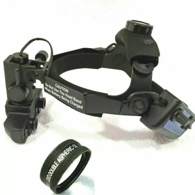 Oftalmoscopio indirecto binocular con accesorios y lente 20 D 2