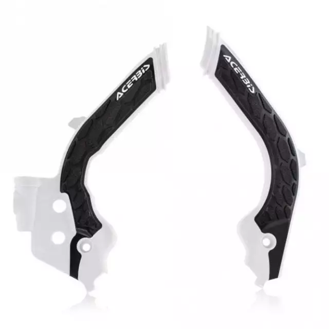 Acerbis X-Grip Frame Guards - Husq. TC/FC/TE/FE/TX/FX Gas Gas MC/MCF White/Black