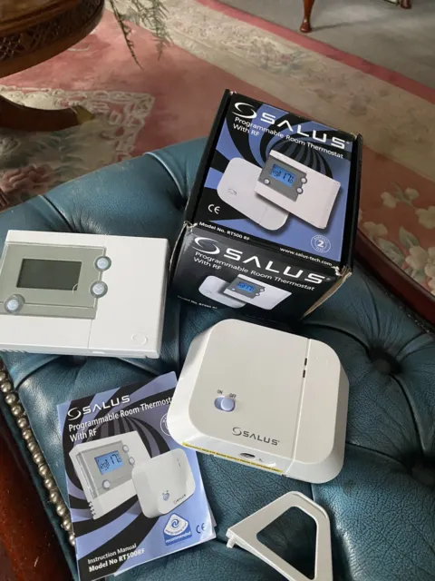 Salus RT500RF Wireless Programmable Room Thermostat Rt500r and Reciever