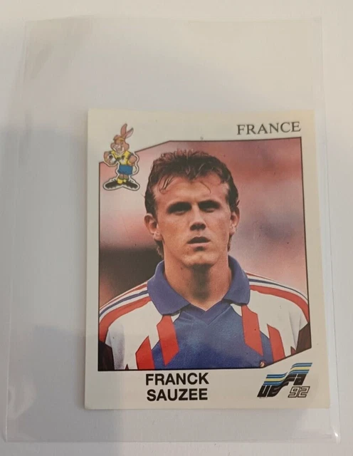 Image Sticker Cromo n°52 Franck SAUZEE FRANCE UEFA EURO 92 Suède PANINI 1992
