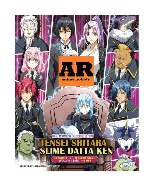 ENGLISH DUBBED Tensei Shitara Slime Datta Ken SEASON 1+2 + Slime Diaries +  5OVA