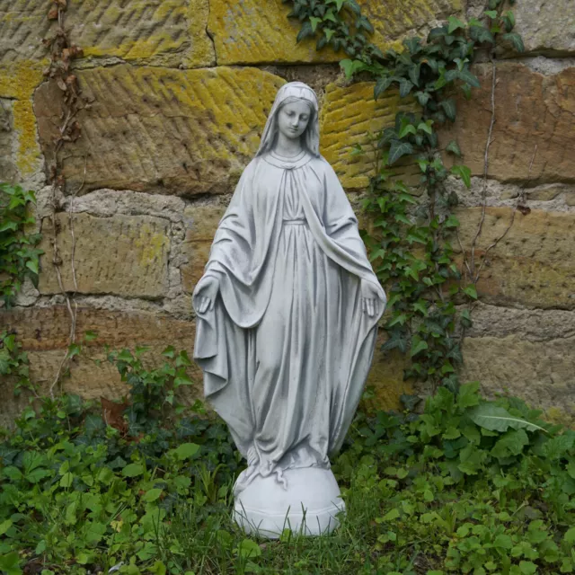 MASSIF SCULPTURE EN Pierre Statue Figurine Sainte Madonna Maria Mutter Dieu  EUR 79,66 - PicClick FR