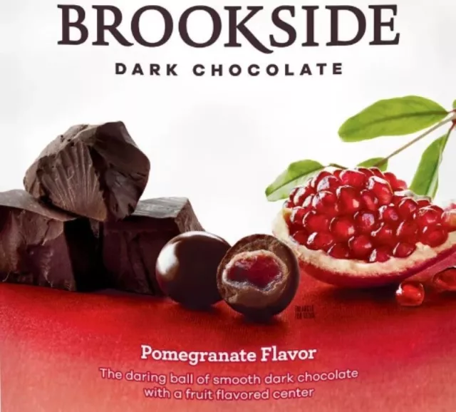 BROOKSIDE Dark Chocolate POMEGRANATE CHEWY Center, JUICY Gluten Free VALUE PRICE