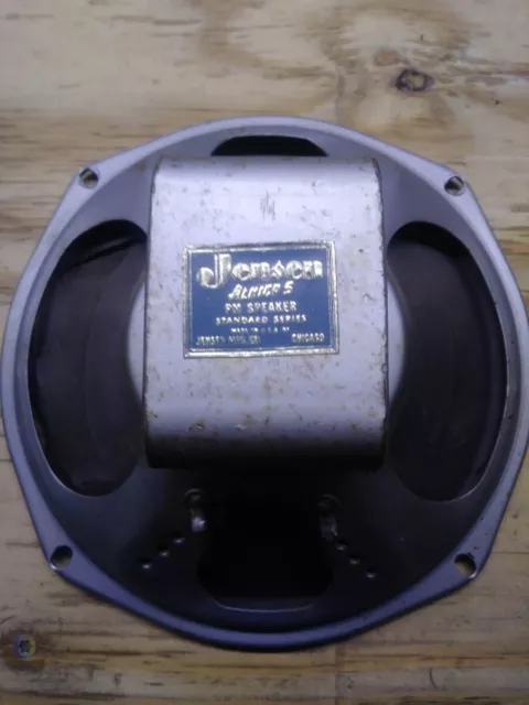 Jensen Alnico 5 PM Speaker 8" P8S From Tube Radio Guitar Speaker MAKE OFFER Jensen Alnico 5 PM Speaker 8" P8S From Tube Radio Guitar Speaker MAKE OFFER