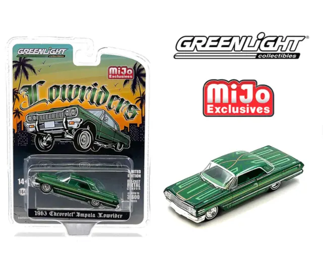 Greenlight 1:64 1963 Chevrolet Impala SS Lowriders Limited 3,600 Pcs- Metallic G