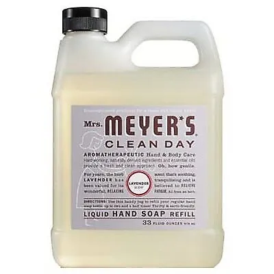Botella de recarga de jabón líquido de mano con aroma a lavanda, 33 oz. -11163