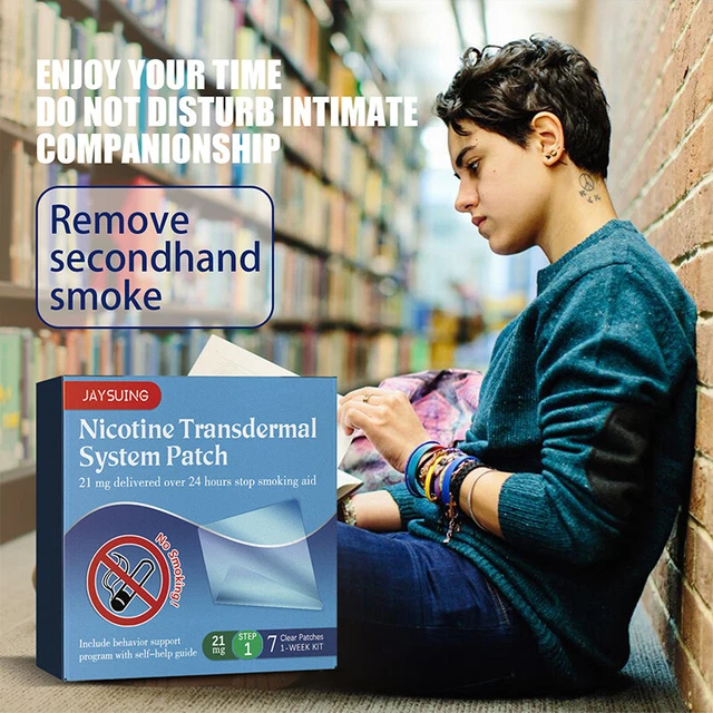 7x Nicotina Transdermico Cerotti, 21mg, Stop Fumare Aiuto Toppe