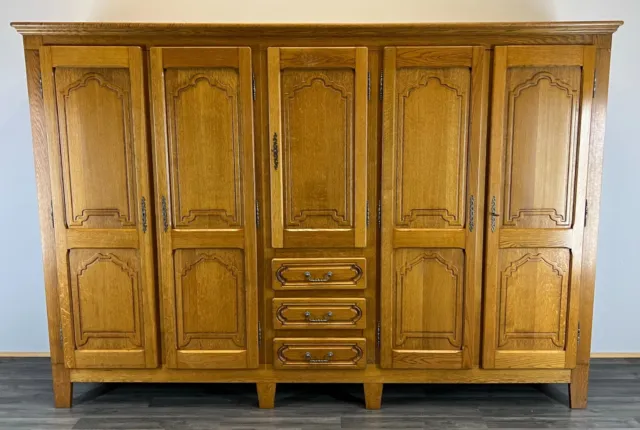 French Carved 5 door Armoire Wardrobe (LOT 2792)