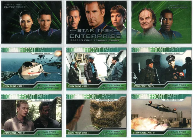 Star Trek 2005 Enterprise Season 4 Complete Base Trading Card Set 235-306 (72)