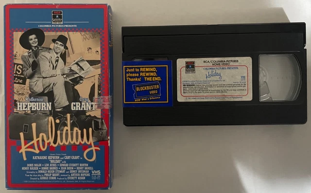 HOLIDAY (1938) COLUMBIA VHS w/side-loading sleeve Katharine Hepburn ...