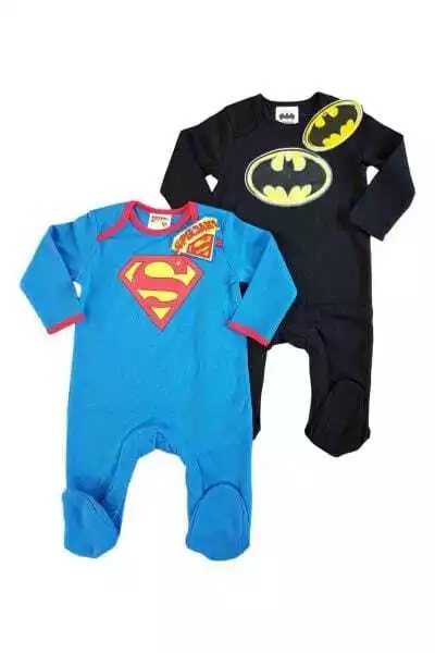 Superman Superbaby Strampler Baby Overall Schlafanzug Neugeborene/9-12 Monate