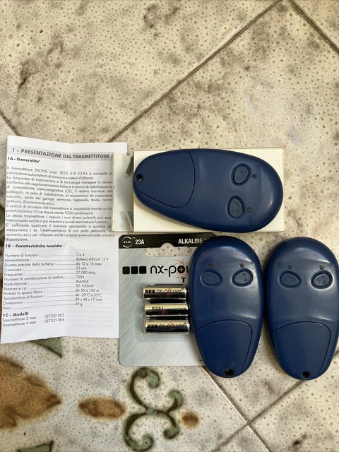 Lot de 3 prises télécommandées 25 mètres. Fréquence : 433,92 Mhz