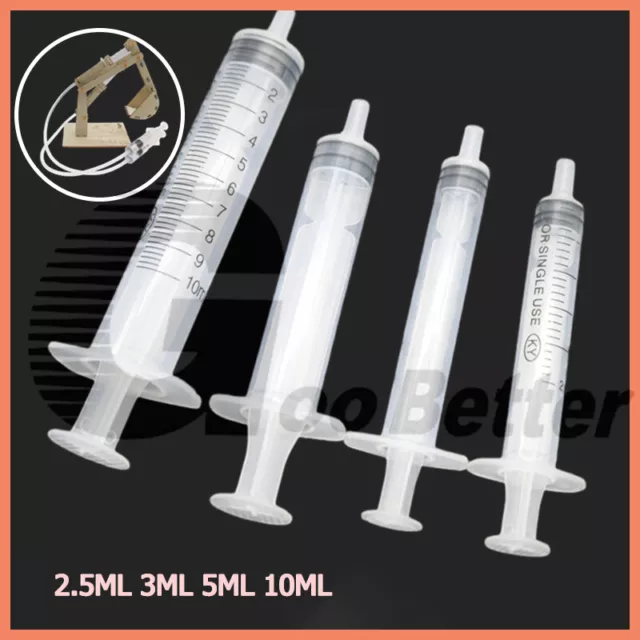 2.5/3/5/10/20/50ML Reusable Small Plastic Hydroponics Nutrient Measuring Syringe