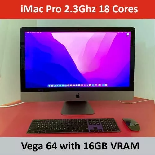 IMAC Pro 27-inch 2.3GHz Intel 18-Core 128GB RAM 4TB SSD Vega 64 16GB