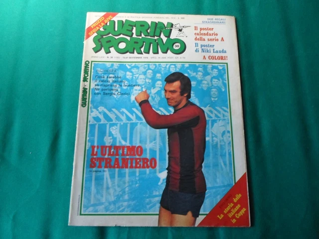Guerin Sportivo N°23 1976 - Pruzzo, Toro Story, Lauda, Panatta, Benardini, Juve