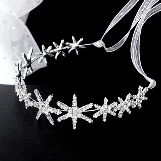 Diadème De Mariée En Strass Cristal Avec Voile - Couronne Princière Étincelante Pour Mariage, Fêtes Et Cosplay