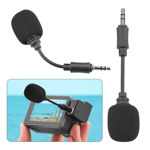 Carte son Enregistrement Microphone d'entrevue Mic stéréo Mini Jack Microphone