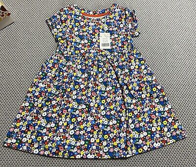BNWT Boden Girls Colourful Floral Flower Dress age 4-5 NEW